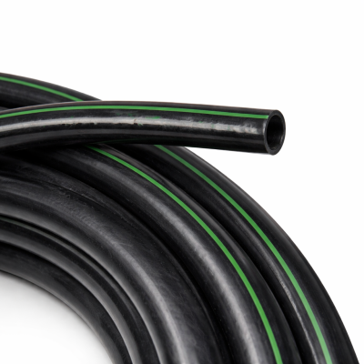 Tuyau PVC Carlon 1 1/2" 100 LBS sur fond blanc, vue en perspective et détails du profil