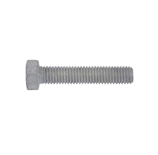 Vis structurale LVL 3/8" x 5 1/8" photographiée sur fond neutre avec mise au point sur la tête hexagonale