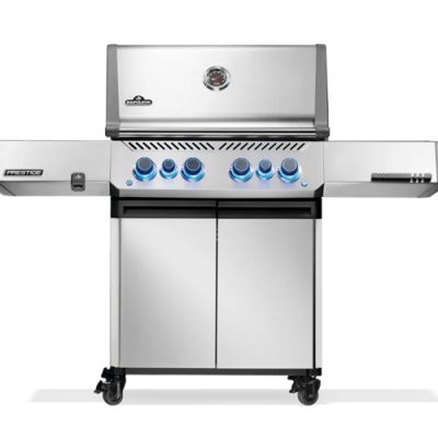 BBQ Napoléon Prestige 500 encastrable acier inoxydable avec brûleurs latéral et arrière infrarouges